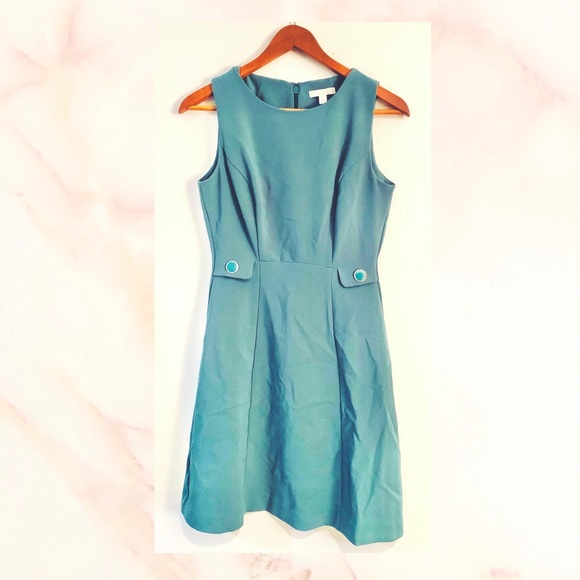 teal work dress